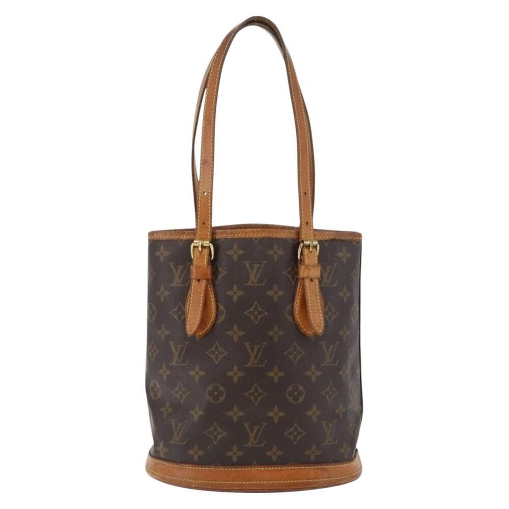 Louis Vuitton Monogram Bucket PM Shoulder Bag Brown